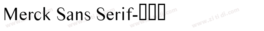 Merck Sans Serif字体转换